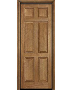 Mahogany Colonial 6 Panel Solid Single Door|P600-P