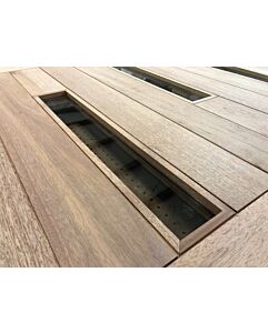 Mahogany Anahita Artistic Lite Designer  Modern Shaker Double Door, Sidelites