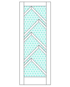 Mahogany Ras-11 Full Lite, Artistic Lite Designer SDL Shaker Single Door