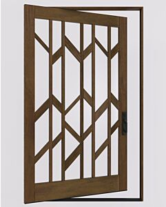 Mahogany SHARDIS SDL Contemporary Modern Shaker Pivot Door