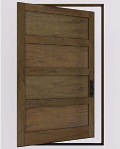 Tetratimber|Mahogany TetraTimber Solid 4 Panel Contemporary Modern Shaker Pivot Door