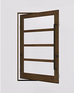 Mahogany Tetralux 4 Lite SDL Contemporary Modern Shaker Impact-Rated Pivot Door