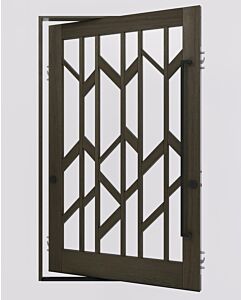 Mahogany SHARDIS SDL Contemporary Modern Shaker Impact-Rated Pivot Door