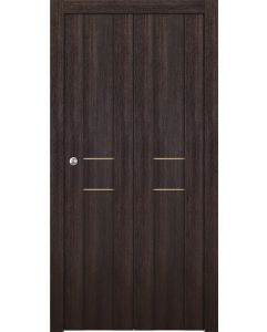 Prefinished Avon 01 2HN Veralinga Oak Modern Interior Bi-Fold 2 Door
