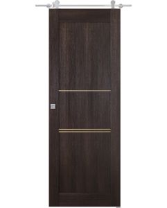 Prefinished Avon 07 3H Veralinga Oak Modern Interior Barn Door