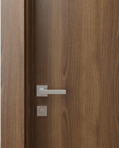 Prefinished Optima Pecan Nutwood Modern Interior Single Door