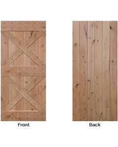 Double X Barn Double Door- Knotty Alder