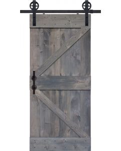 Double Z Barn Single Door- Knotty Alder