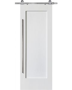 Craftsman 1 Panel MDF Single Barn Door- Design on 2 Side