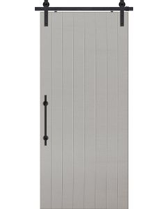 Full Plank MDF Single Barn Door- Design on 2 Side