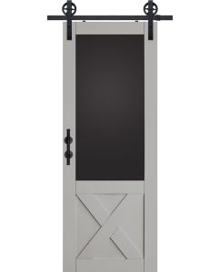 X Blackboard MDF Single Barn Door