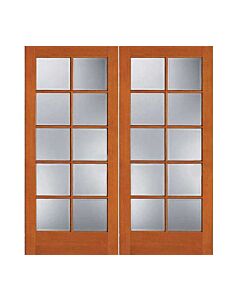 6-8 10-Lite Exterior Fir Double Door, 1510