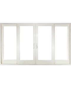 Low-e Full Lite Fiberglass Gliding Quadruple Door, Impact Rated