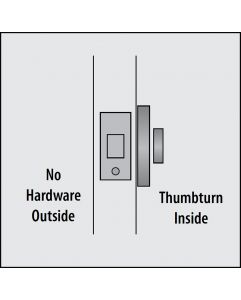 Single Sided Wrought Steel #1 Style Deadbolt