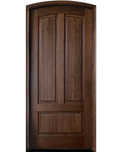 Mahogany Trinity 3 Panel Impact Single Door/Arch Top, 1-3/4 Thick