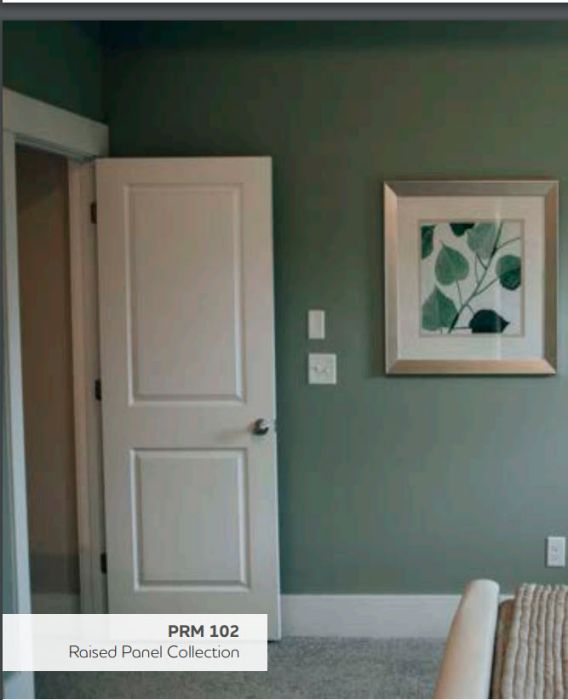 80" WG | Primed 2 Raised Panel Single Door | 102