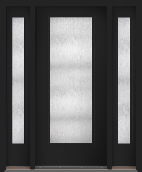 80 Chord Full Lite Smooth Fiberglass Single Door,Sidelites , WBD Impact