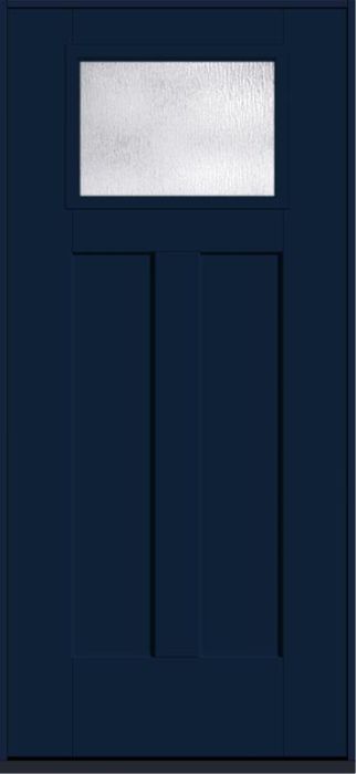 80 Rainglass Craftsman Top View 2 Panel Shaker Smooth Fiberglass Single Door , WBD Impact