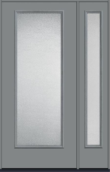 80 Granite Full Lite Smooth Fiberglass Single Door,Sidelite , WBD Impact