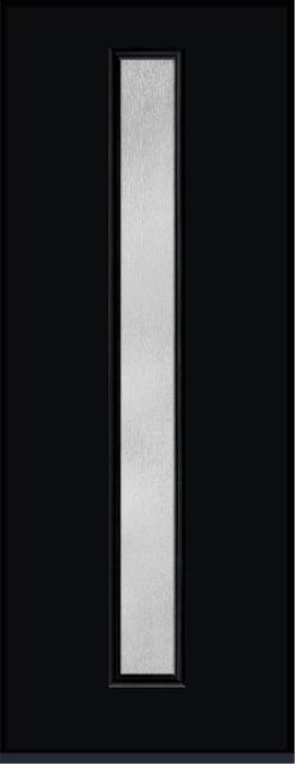96 Rainglass Modern Pulse Linea Centered Smooth Fiberglass Single Door , WBD Impact