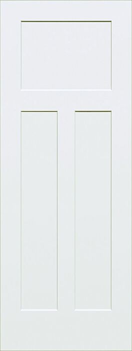 80" WG | 20 min Fire Rated Solid Core 3 Panel Shaker Smooth Single Door|1-3/4" Thick