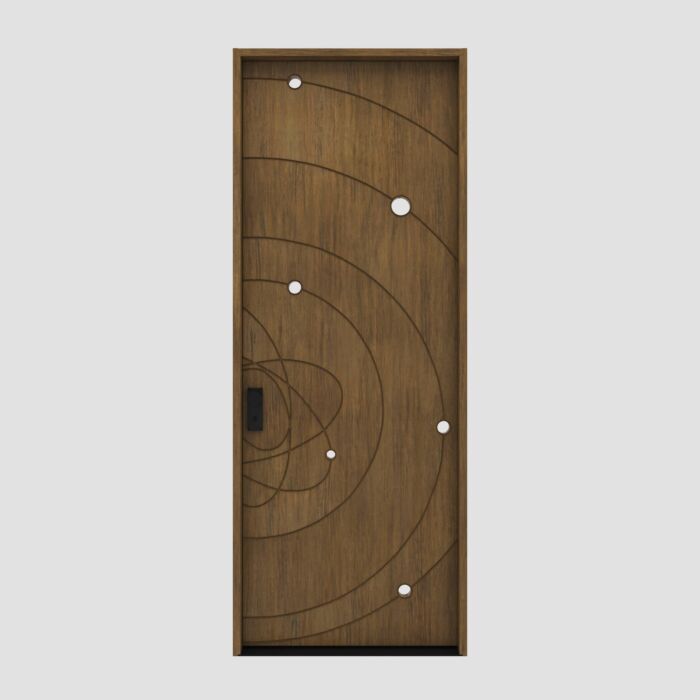 Auron Artistic Lite SOLID Flush Panel Eclectic Shaker Single Door