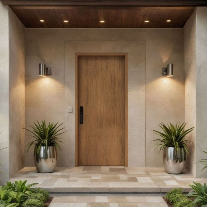 Blanq SOLID Flush Panel Contemporary Modern Single Door