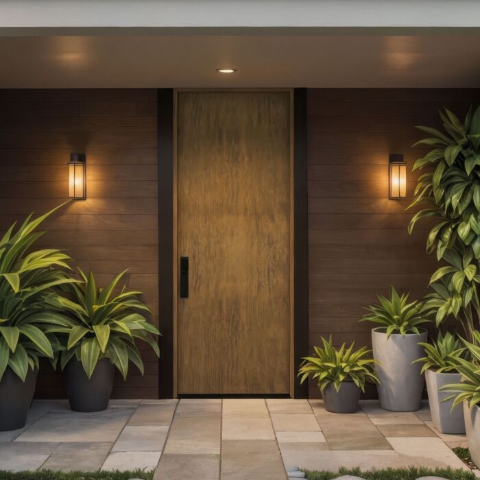 Blanq SOLID Flush Panel Contemporary Modern Single Door