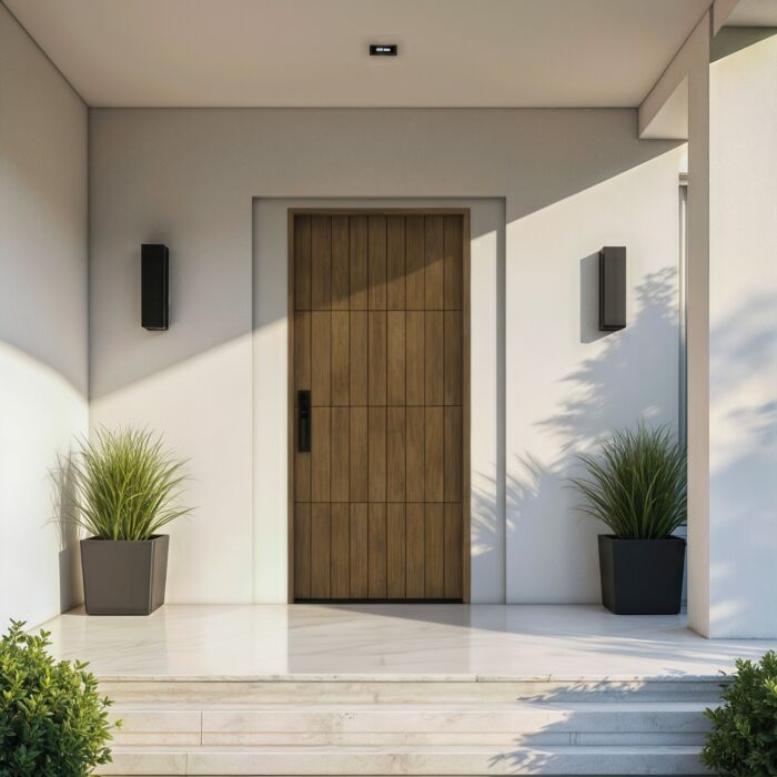 Gridor SOLID Flush Panel Contemporary Modern Single Door