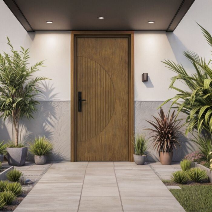 Lunara SOLID Flush Panel Contemporary Modern Single Door