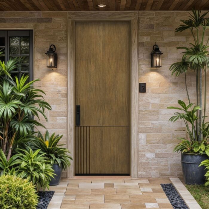 Modra SOLID Flush Panel Contemporary Modern Single Door
