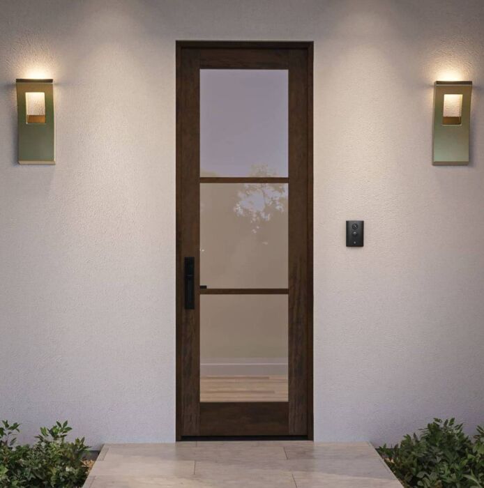 G103 | 96"  | Mahogany Wood SDL Full Lite,3 Lite 1-3/4" Exterior Single Door - DIY RTA Kit
