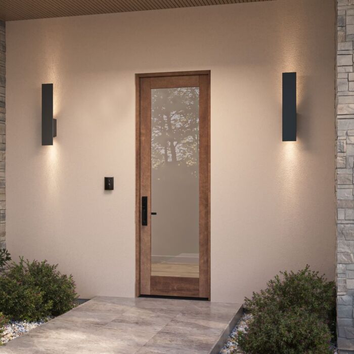 G101 | 96"  | Mahogany Wood Full Lite 1-3/4" Exterior Single Door - DIY RTA Kit