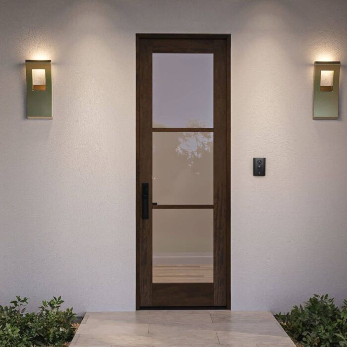 G103 | 96" Slab | Mahogany Wood SDL Full Lite,3 Lite 1-3/4" Exterior Single Slab Door