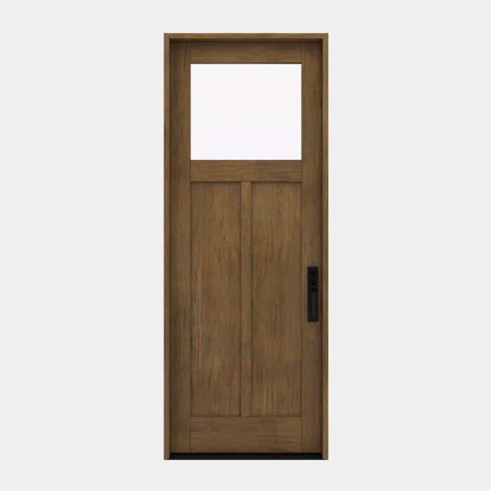 CRF-P2G1 | 96"  | Mahogany Wood Top View 1-3/4" Exterior Single Door - DIY RTA Kit