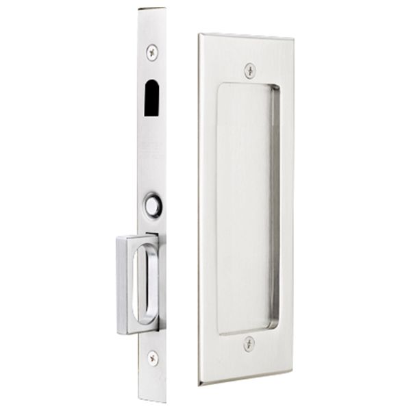Modern Rectangular Dummy Pocket Door Mortise Lock