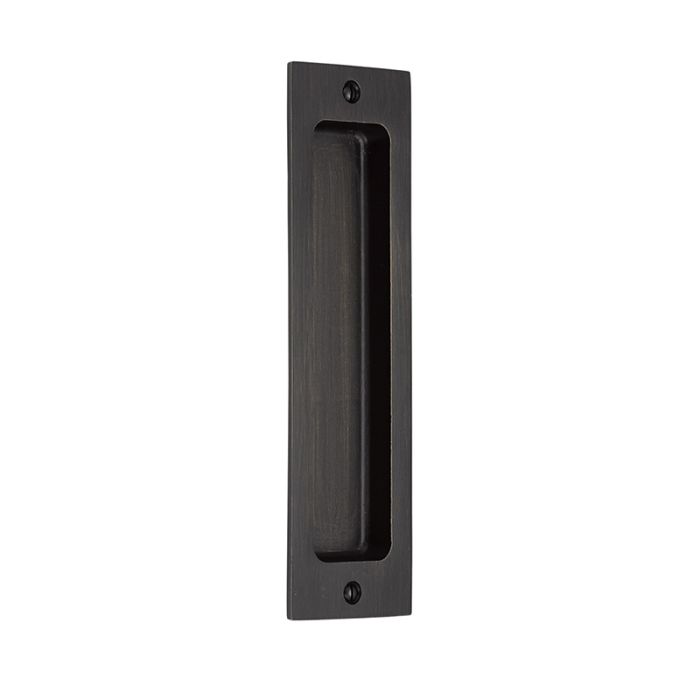 Rustic Modern Rectangular 2-1/4" x 8" Flush Pull
