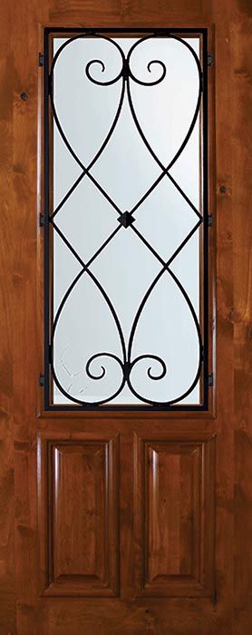 36" x 96" 2/3 Lite Charleston Alder Door