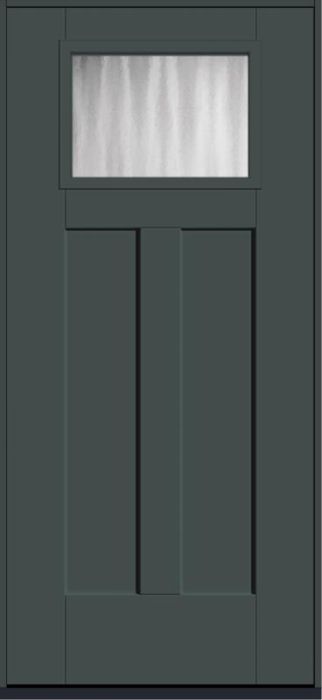 80 Chinchilla Craftsman Top View 2 Panel Shaker Smooth Fiberglass Single Door , WBD Impact