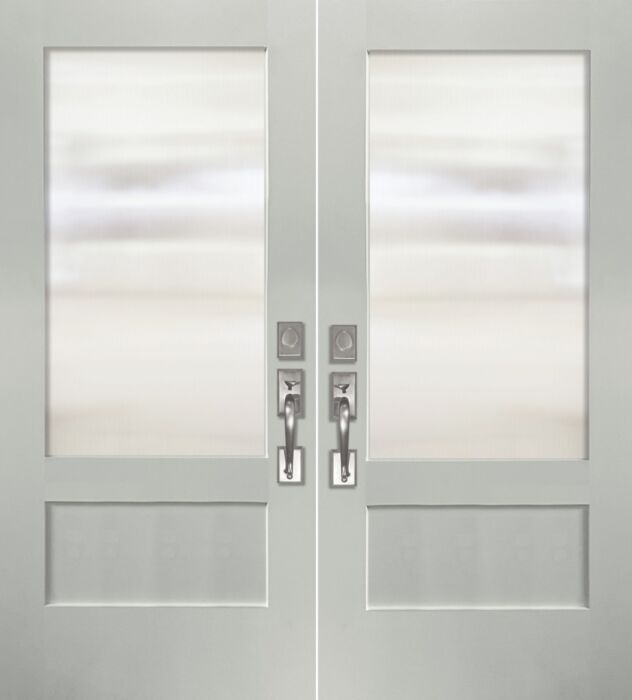 ValueSeries|80" 3/4 Lite Smooth Flush Glazed Wide View Double Door