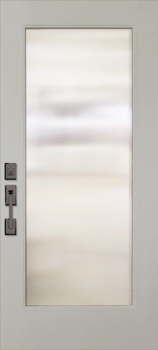 ValueSeries|80" Full Lite Smooth Flush Glazed Wide View Clear Glass Single Door