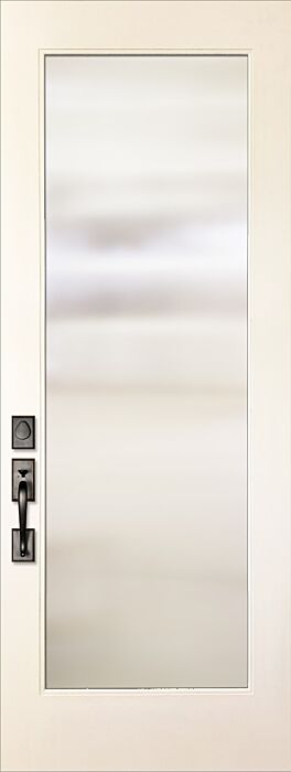 ValueSeries|96" Full Lite Smooth Flush Glazed Wide View Clear Glass Single Door