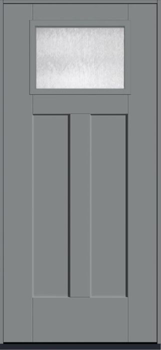 80 Chord Craftsman Top View 2 Panel Shaker Smooth Fiberglass Single Door , WBD Impact