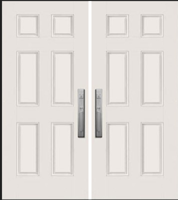 ValueSeries|36" x 80" 6 Panel Smooth Double Door