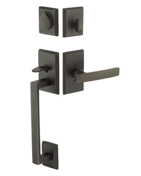 Rustic Modern Rectangular Sectional Tubular Entry Set
