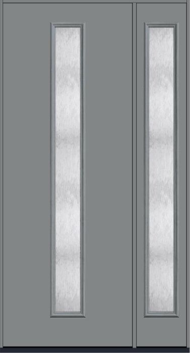 96 Chord Modern Pulse Linea Centered Smooth Fiberglass Single Door,Sidelite , WBD Impact