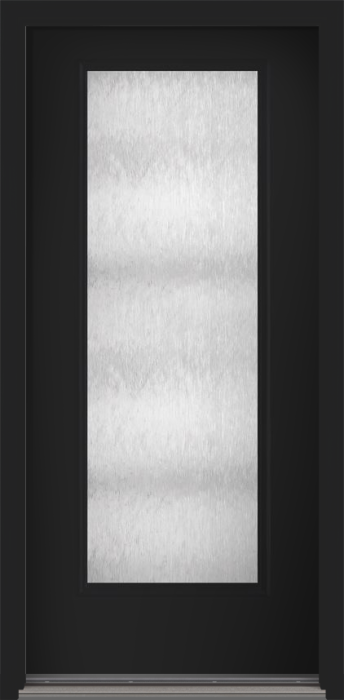 80 Chord Full Lite Smooth Fiberglass Single Door , WBD Impact