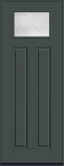 96 Chord Craftsman Top View 2 Panel Smooth Fiberglass Single Door , WBD Impact