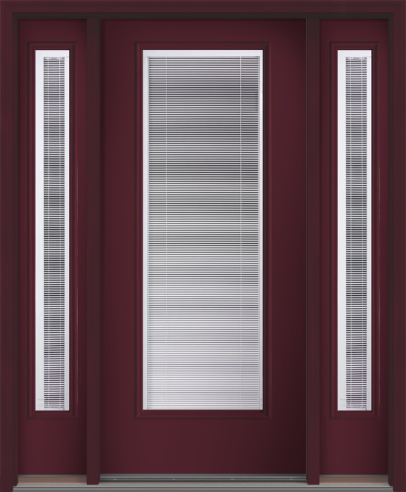 80 Clear Raise/Tilt Smooth Full Lite Fiberglass Single Door,Sidelites , WBD Impact
