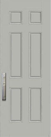 ValueSeries|36" x 96" 6 Panel Smooth Single Door